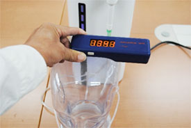從氫氣發生器填充單獨的容器時的測量